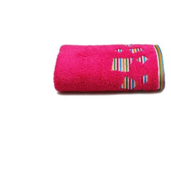 Махровий рушник Home Line Rainbow 50х90 рожевий 480г/м2 (103524) фото №1