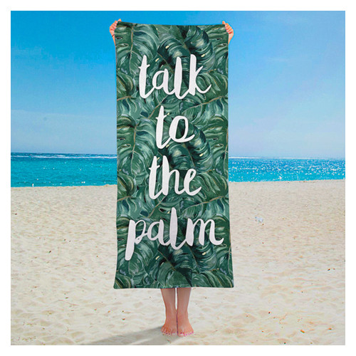 Полотенце большое с принтом Talk to the palm PLB_21J042