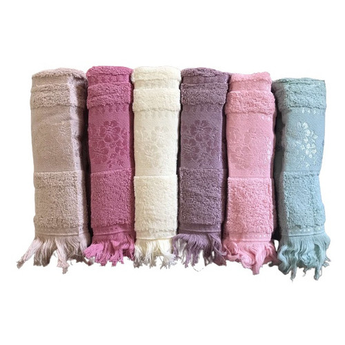 Набор махровых полотенец Gulcan Cotton Daisy 50*90 6 шт (ts-02685) фото №1