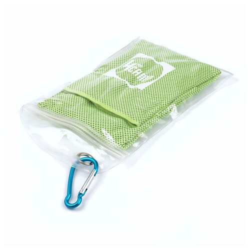 Охолоджуючий рушник для фітнесу та спорту 4CAMP із мікрофібри CT01 зелений 100*30см. фото №2