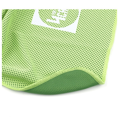 Охолоджуючий рушник для фітнесу та спорту 4CAMP із мікрофібри CT01 зелений 100*30см. фото №5