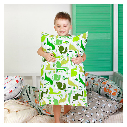 Комплект дитячої постільної білизни Cosas DINO /зелений горох/ (4822053098775) фото №4