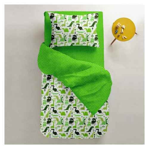 Комплект дитячої постільної білизни Cosas DINO /зелений горох/ (4822053098775) фото №2