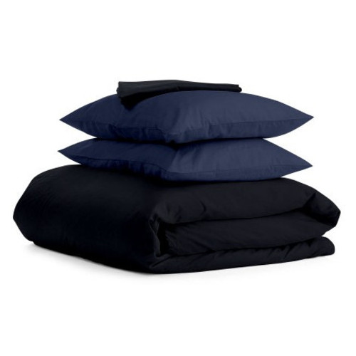 Комплект семейного постельного белья Cosas сатин BLACK BLUE-P (4822053010777) фото №1