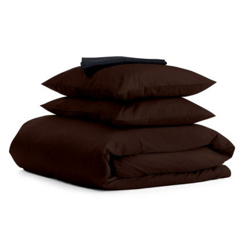 Комплект семейного постельного белья Cosas сатин CHOCOLATE BLACK-S (4822052419779) фото №1