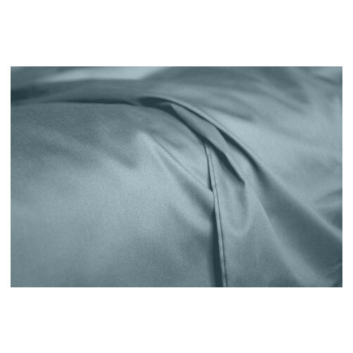 Комплект полуторного постельного белья Cosas сатин SATIN DOVE BLACK-S (Сатин_Сизый_ЧернаяП_160) фото №7