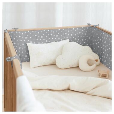 Бортик на детскую кроватку Cosas STARFALL WHITE GREY (4822052041963) фото №2