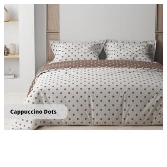 Постільна білизна сімейна ТЕП Happy Sleep Cappuccino Dots ТЕП 2-03797-25131 150х215х2 см фото №1