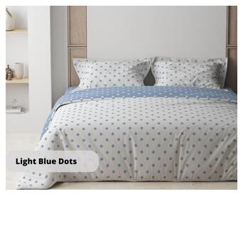 Постільна білизна сімейна ТЕП Happy Sleep Light Blue Dots ТЕП 2-03797-25073 150х215х2 см фото №1