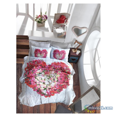 Комплект постільної білизни Cotton box 3D Garden Vizon євро Різнобарвний (010077506) фото №1