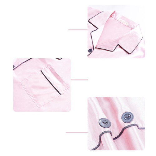 Атласна піжама костюм LifeFLUX Фламінго Julys Song розмір 4XL рожевий (1703-2019) фото №3