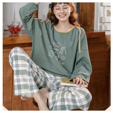 Жіноча піжама в клітинку Миша удача Qian Zitong розмір L 48 зелений фото №8