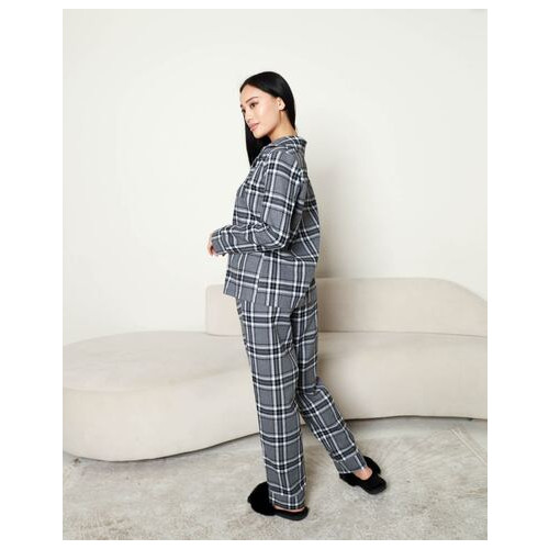 Женская пижама New Trend байка Liza серого цвета SKL126-373983 фото №6