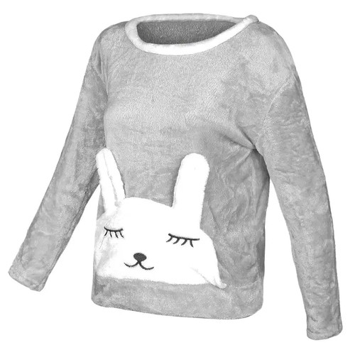 Жіноча піжама Lesko Bunny Gray XL фото №7