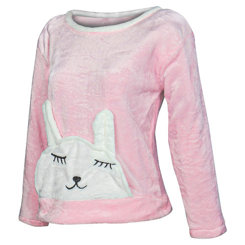 Жіноча піжама Lesko Bunny Pink 2XL фото №3