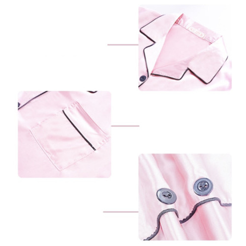 Атласна піжама костюм Фламінго JULYS SONG розмір 2XL рожевий 50 фото №3