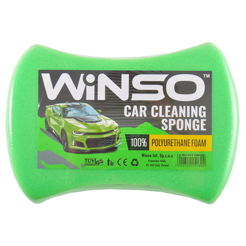 Губка для миття авто Winso з дрібними порами 200х140х60mm (151300) фото №1