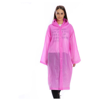 Плащ-дощовик EVA Raincoat Унісекс. Рожевий (P-4933) фото №5