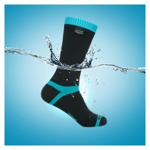 Шкарпетки водонепроникні Dexshell Coolvent Aqua Blue M (DS628M) фото №4