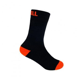 Шкарпетки водонепроникні дитячі Dexshell Ultra Thin Children Sock L Чорний/Помаранчевий DS543BLKL фото №1