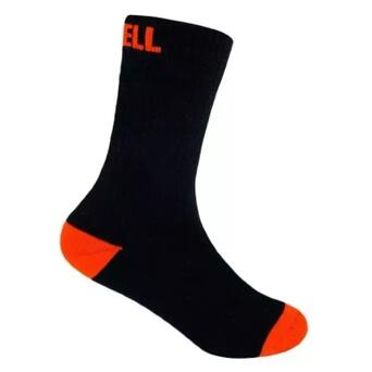 Шкарпетки водонепроникні дитячі Dexshell Ultra Thin Children Sock S Чорний/Помаранчевий DS543BLKS фото №1