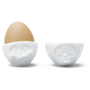 Набір з двох фарфорових підставок для яєць Tassen Будь-ласка! та Ласий фото №1