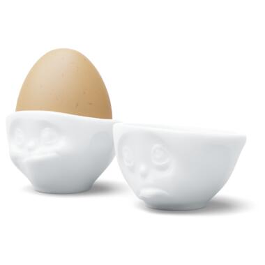 Набір з двох фарфорових підставок для яєць Tassen Будь-ласка! та Ласий фото №2