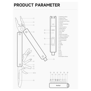 Мультитул NexTool Gemini Electric (NE20213) фото №6