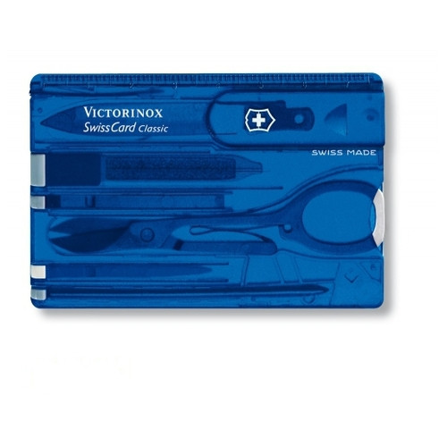 Набір Victorinox Swisscard 82x54x4 мм 10 функцій Синій (0.7122.T2) фото №4