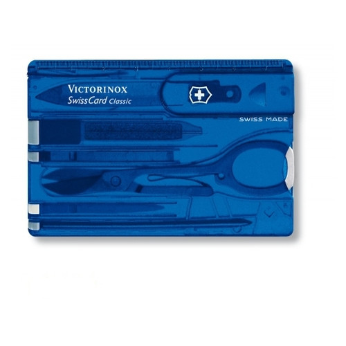 Набір Victorinox Swisscard 82x54x4 мм 10 функцій Синій (0.7122.T2) фото №3
