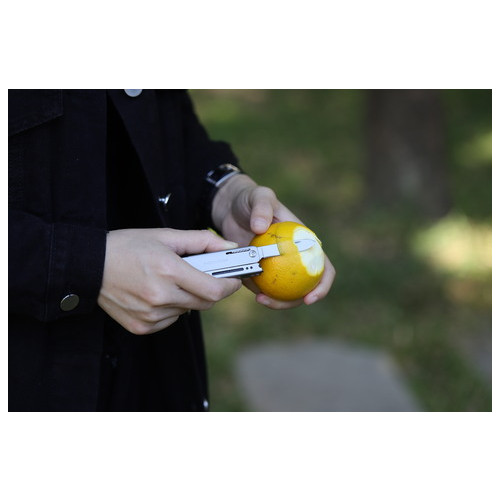 Міні мультитул-ножиці Roxon зі змінними бітами сірий фото №4