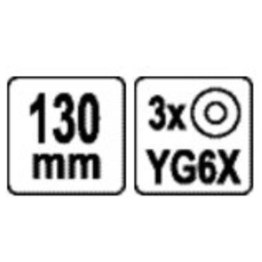 Склоріз з 3 дисковими різцями YATO : L= 130 мм [10/150] YT-37391 фото №4