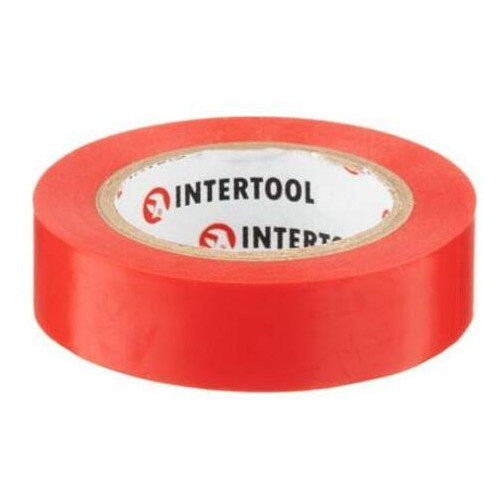 Стрічка ізоляційна Intertool 20 м x 17 x 0.15мм червона (IT-0050) фото №1