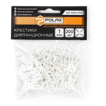 Хрестики для плитки Polax дистанційні 1 мм 200 шт. (1000-039) фото №2