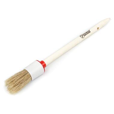 Пензлик круглий Polax професійний, змішаний ворс, деревяна ручка №4/25мм, тип Стандарт (08-002) фото №1
