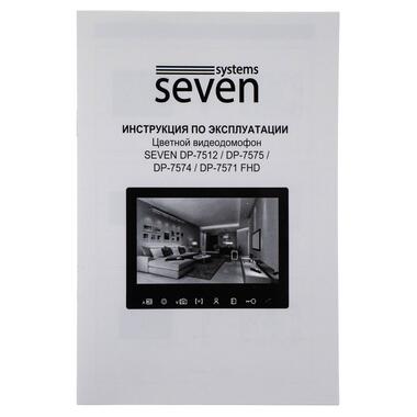 Відеодомофон 7 дюймів SEVEN DP–7571 FHD black фото №5