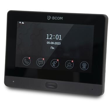 Комплект Wi-Fi відеодомофонa 7 BCOM BD-760FHD/T Black з підтримкою Tuya Smart + BT-400FHD Black фото №2