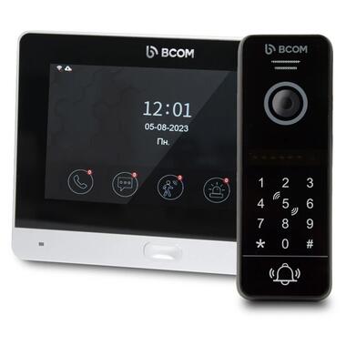 Комплект Wi-Fi відеодомофонa 7 BCOM BD-760FHD/T Silver з підтримкою Tuya Smart + BT-400HD-AC Black фото №1