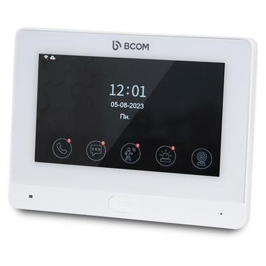 Комплект Wi-Fi відеодомофонa 7 BCOM BD-760FHD/T White з підтримкою Tuya Smart + BT-400FHD Silver фото №2