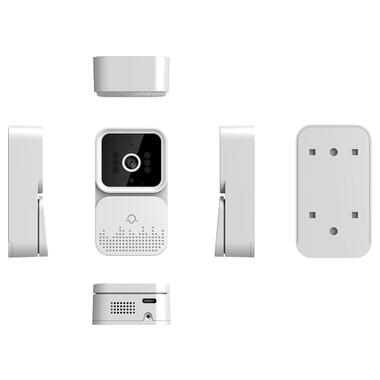 Бездротовий дверний відеодзвінок WiFi Smart Doorbell M6 (Білий) фото №3