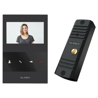 Комплект відеодомофону Slinex ML-16HD(Black)+SQ-04M(Black) фото №1