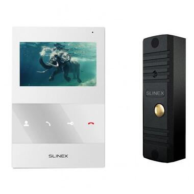 Комплект домофона Slinex SQ-04M(White) + ML-16НR(Black) фото №1