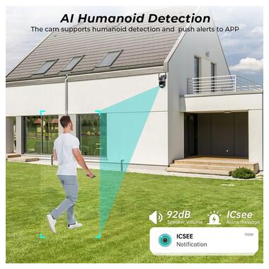 Уличная камера XPRO 8MP 4K IP Camera Outdoor WiFi PTZ (43912-_1343) фото №5