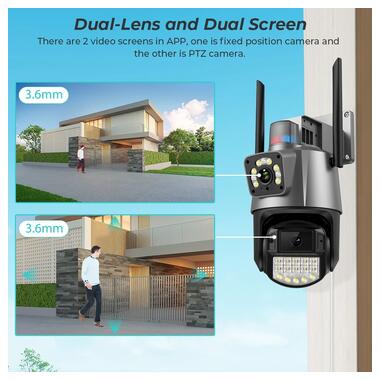 Уличная камера XPRO 8MP 4K IP Camera Outdoor WiFi PTZ (43912-_1343) фото №9