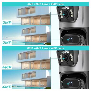 Уличная камера XPRO 8MP 4K IP Camera Outdoor WiFi PTZ (43912-_1343) фото №11