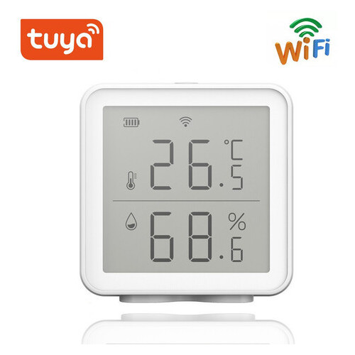Wifi термометр гігрометр кімнатний з датчиком температури та вологості Nectronix TG-12w додаток Tuya фото №2