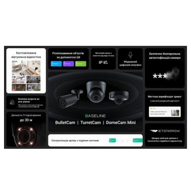 Камера відеоспостереження Ajax DomeCam Mini (5/2.8) black фото №9