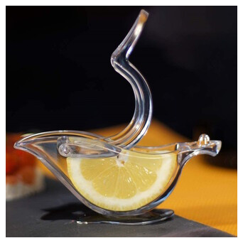 Соковитискач ручний Birdie Juicer bird lemon squeezer прес для часточок 12*35*51 см прозора фото №7