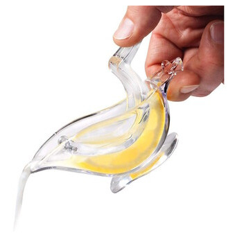 Соковитискач ручний Birdie Juicer bird lemon squeezer прес для часточок 12*35*51 см прозора фото №5