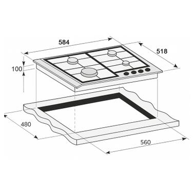 Варочная поверхность PRIME Technics PGH 50036 FGBC фото №4